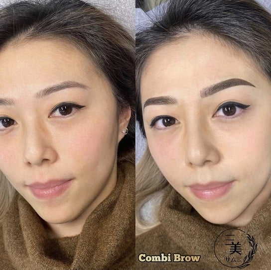 eyebrow embroidery for combination brows